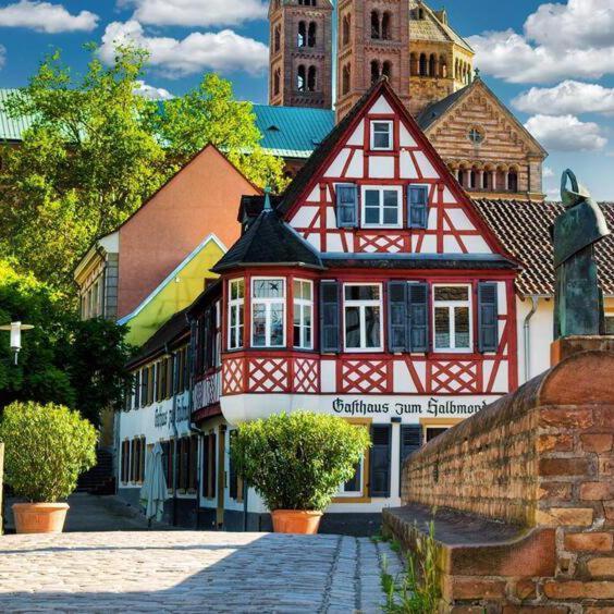 Gasthaus Zum Halbmond Hotel Speyer Ngoại thất bức ảnh